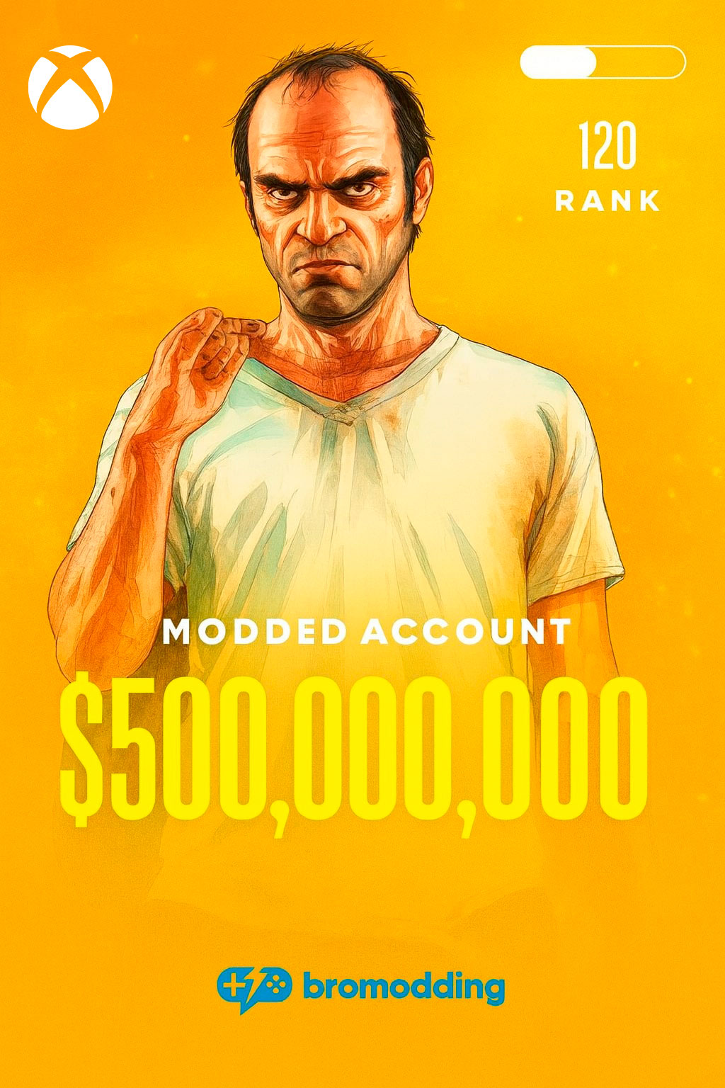 $500M, 120 Rank Modded Account (Xbox One/Xbox Series)